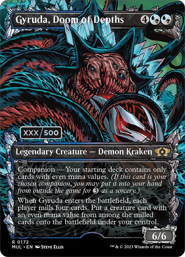 Gyruda, Doom of Depths (Serial Numbered) 172 card from March of the Machine: Multiverse Legends