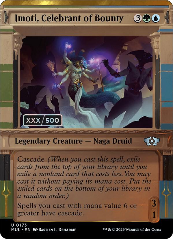Imoti, Celebrant of Bounty (Serial Numbered) 173 card from March of the Machine: Multiverse Legends