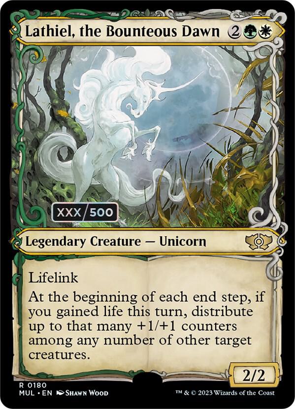 Lathiel, the Bounteous Dawn (Serial Numbered) 180 card from March of the Machine: Multiverse Legends