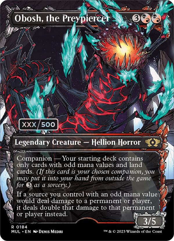 Obosh, the Preypiercer (Serial Numbered) 184 card from March of the Machine: Multiverse Legends