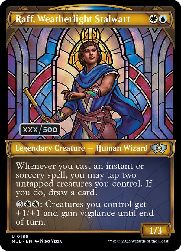 Raff, Weatherlight Stalwart (Serial Numbered) 186 card from March of the Machine: Multiverse Legends