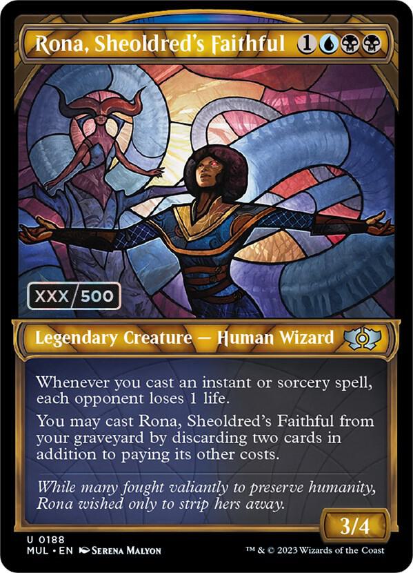 Rona, Sheoldred's Faithful (Serial Numbered) 188 card from March of the Machine: Multiverse Legends