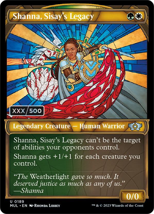 Shanna, Sisay's Legacy (Serial Numbered) 189 card from March of the Machine: Multiverse Legends