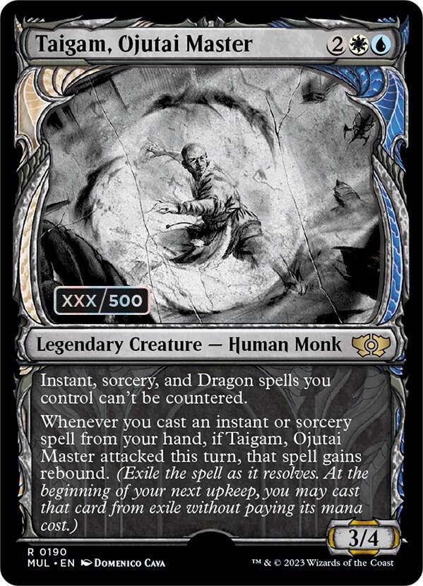 Taigam, Ojutai Master (Serial Numbered) 190 card from March of the Machine: Multiverse Legends