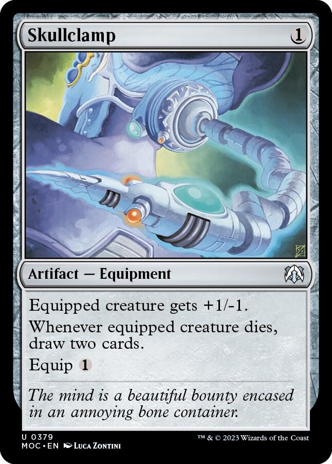 Skullclamp 379 card from Commander: March of the Machine