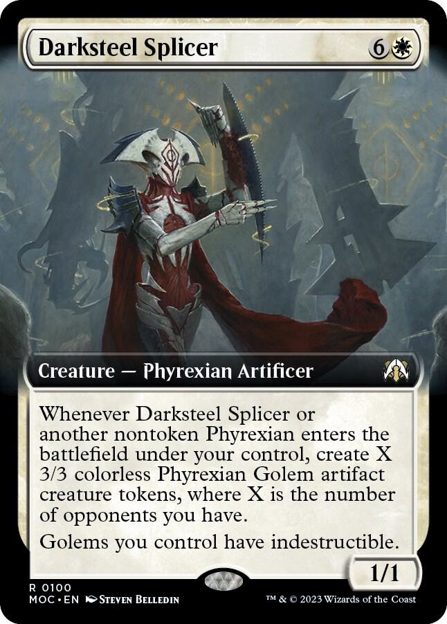 Darksteel Splicer (Extended Art) 100 card from Commander: March of the Machine