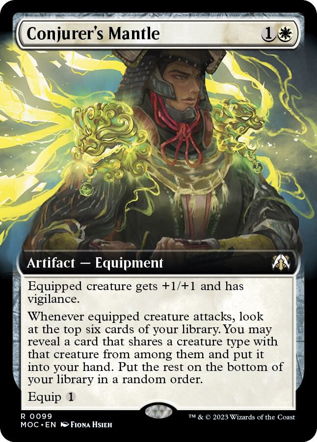 Conjurer's Mantle (Extended Art) 99 card from Commander: March of the Machine