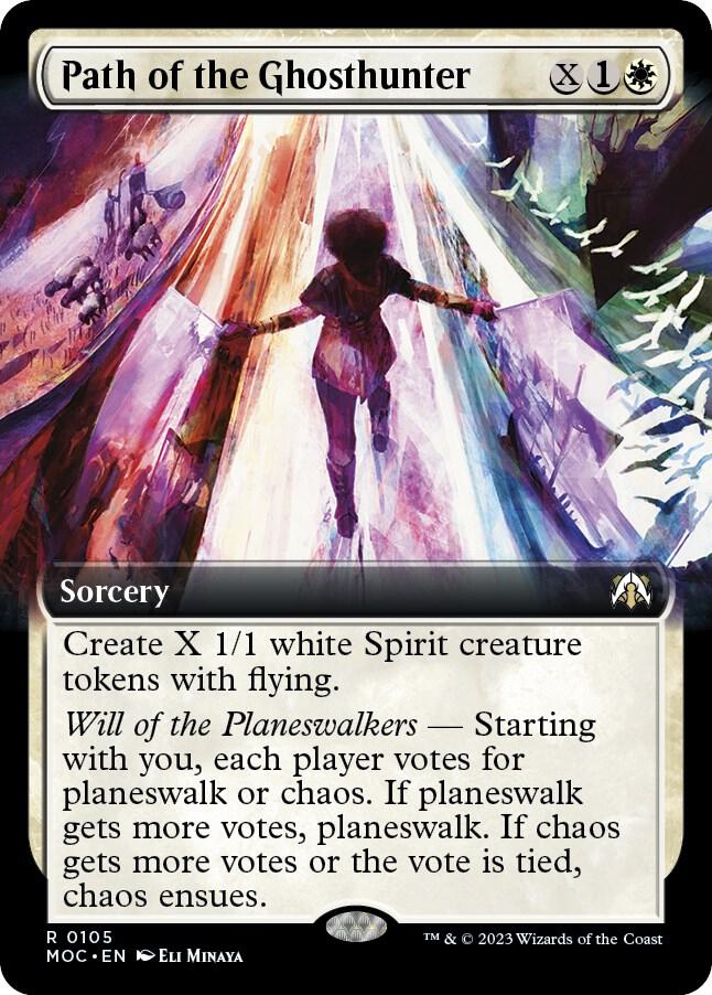 Path of the Ghosthunter (Extended Art) 105 card from Commander: March of the Machine