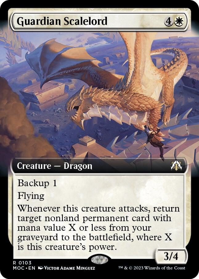 Guardian Scalelord (Extended Art) 103 card from Commander: March of the Machine
