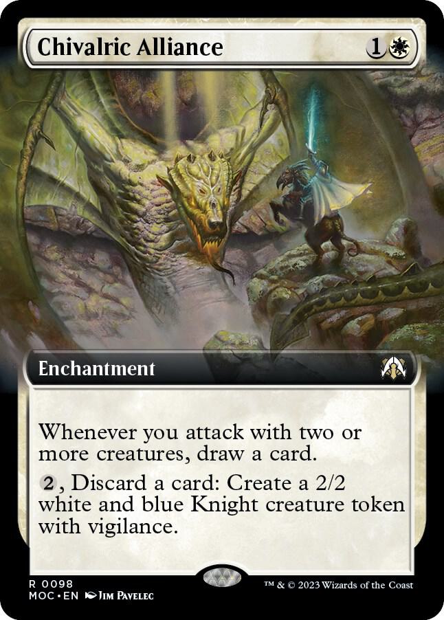 Chivalric Alliance (Extended Art) 98 card from Commander: March of the Machine