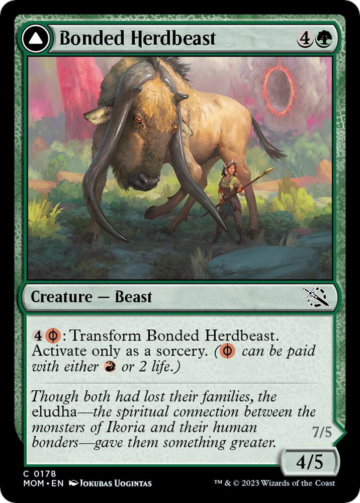 Bonded Herdbeast 178 card from March of the Machine