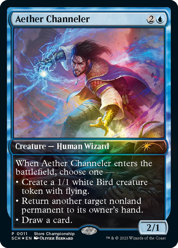 Aether Channeler 11 card from Game Day & Store Championship Promos
