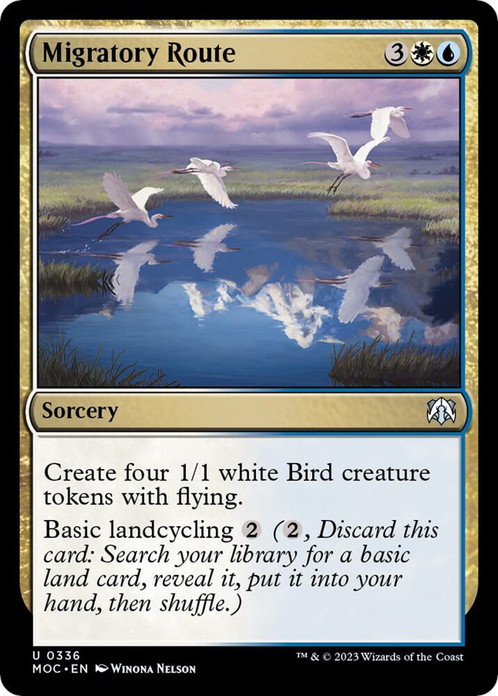 Migratory Route 336 card from Commander: March of the Machine