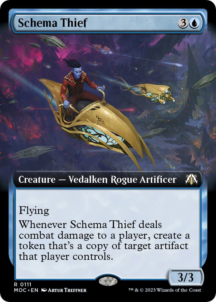 Schema Thief (Extended Art) 111 card from Commander: March of the Machine