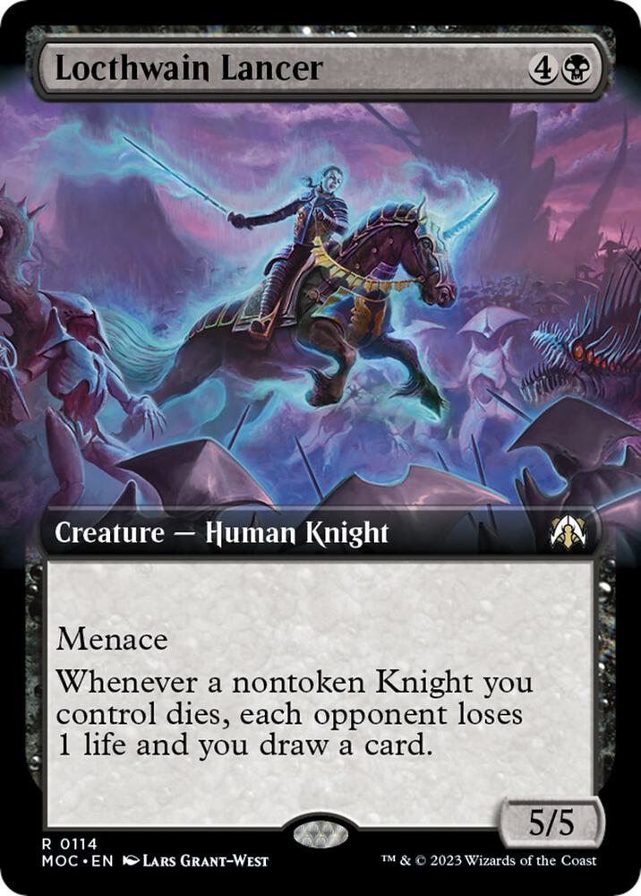 Locthwain Lancer (Extended Art) 114 card from Commander: March of the Machine