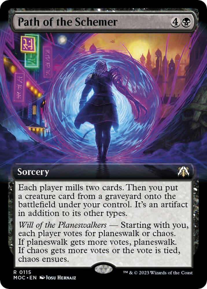 Path of the Schemer (Extended Art) 115 card from Commander: March of the Machine