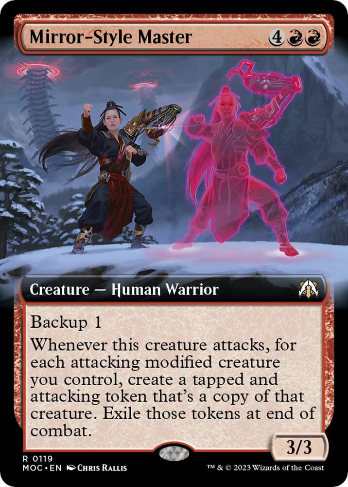Mirror-Style Master (Extended Art) 119 card from Commander: March of the Machine