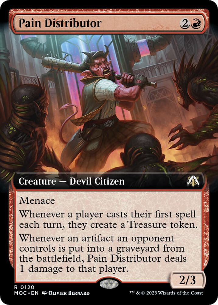 Pain Distributor (Extended Art) 120 card from Commander: March of the Machine