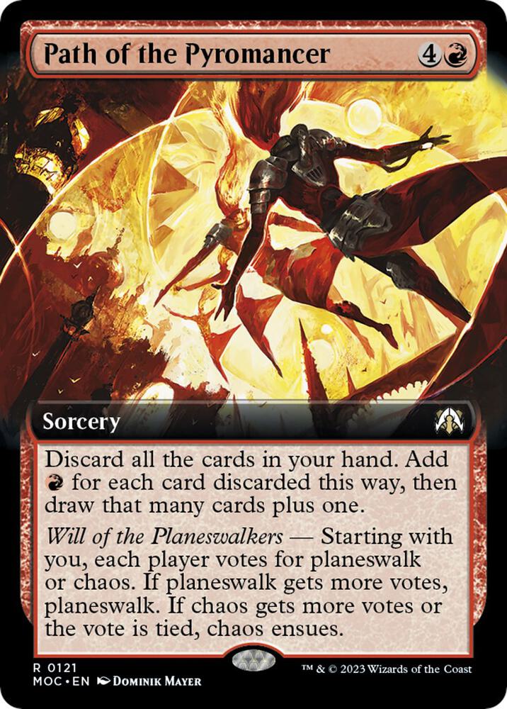 Path of the Pyromancer (Extended Art) 121 card from Commander: March of the Machine