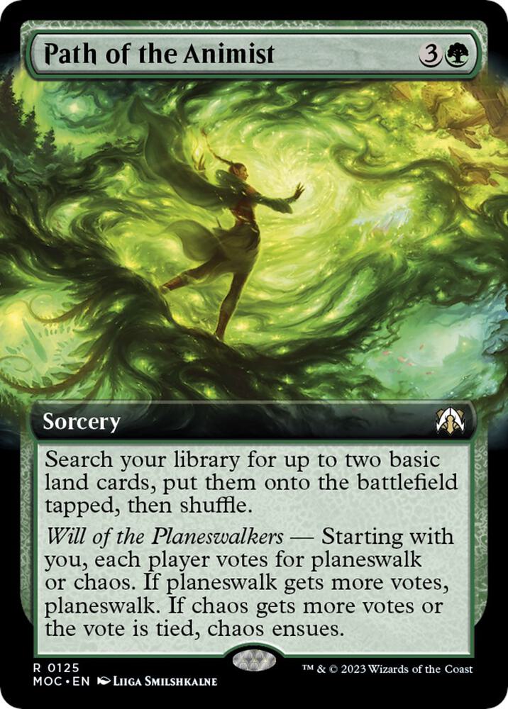 Path of the Animist (Extended Art) 125 card from Commander: March of the Machine