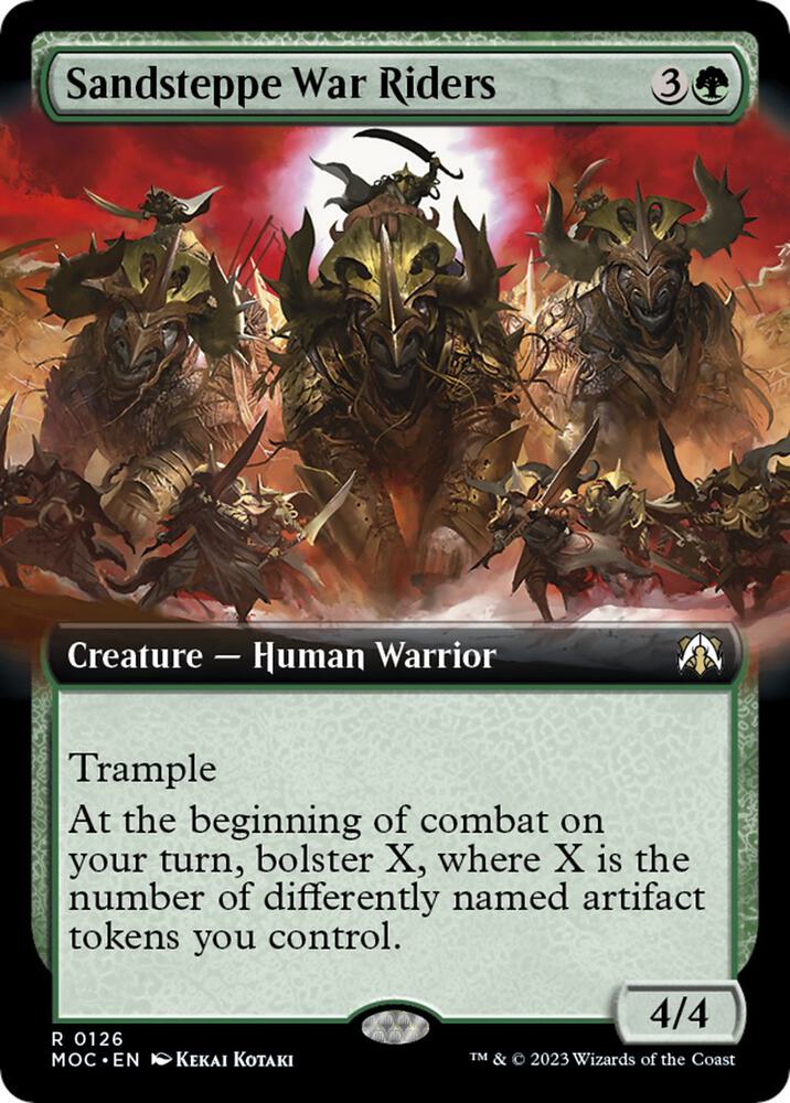 Sandsteppe War Riders (Extended Art) 126 card from Commander: March of the Machine