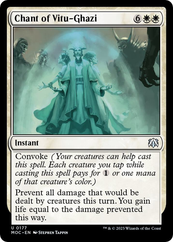 Chant of Vitu-Ghazi 177 card from Commander: March of the Machine