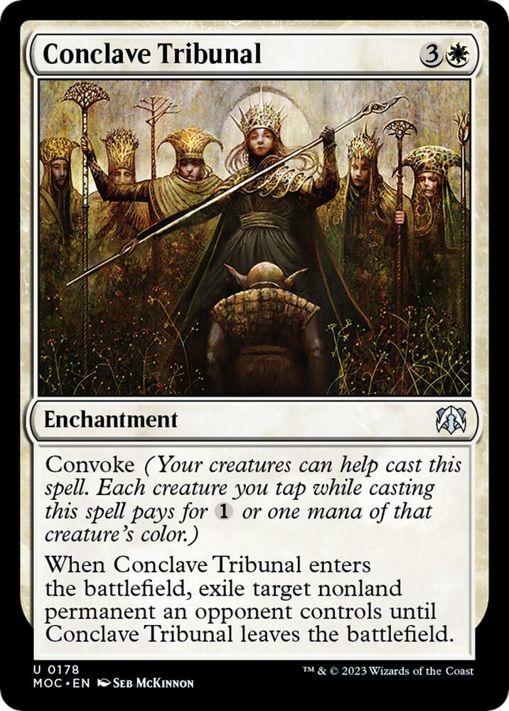 Conclave Tribunal 178 card from Commander: March of the Machine