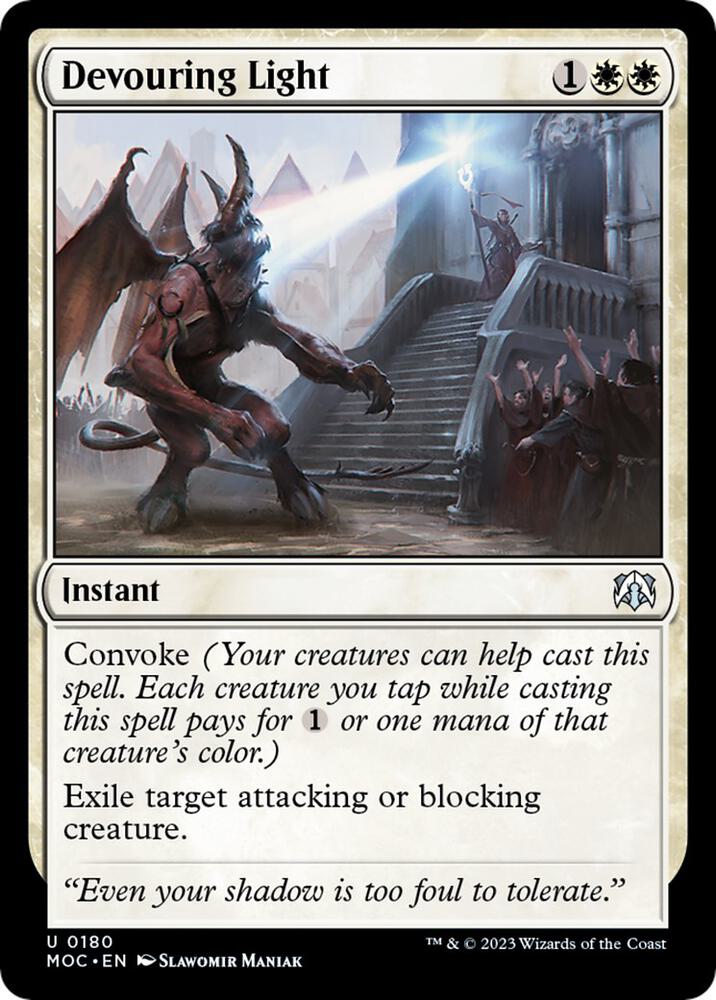 Devouring Light 180 card from Commander: March of the Machine