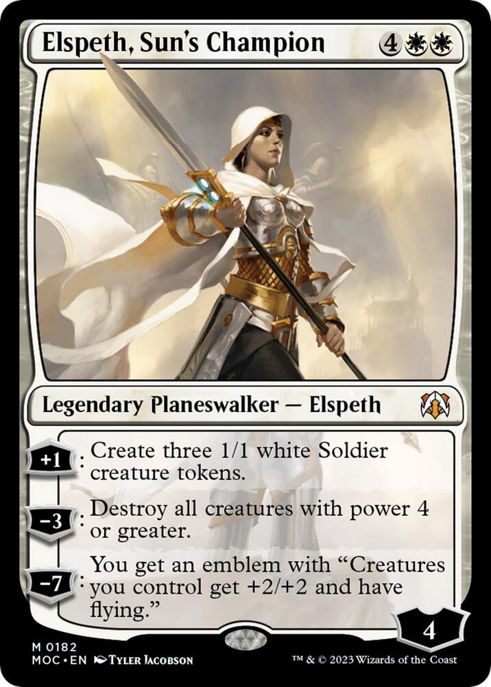Elspeth, Sun's Champion 182 card from Commander: March of the Machine