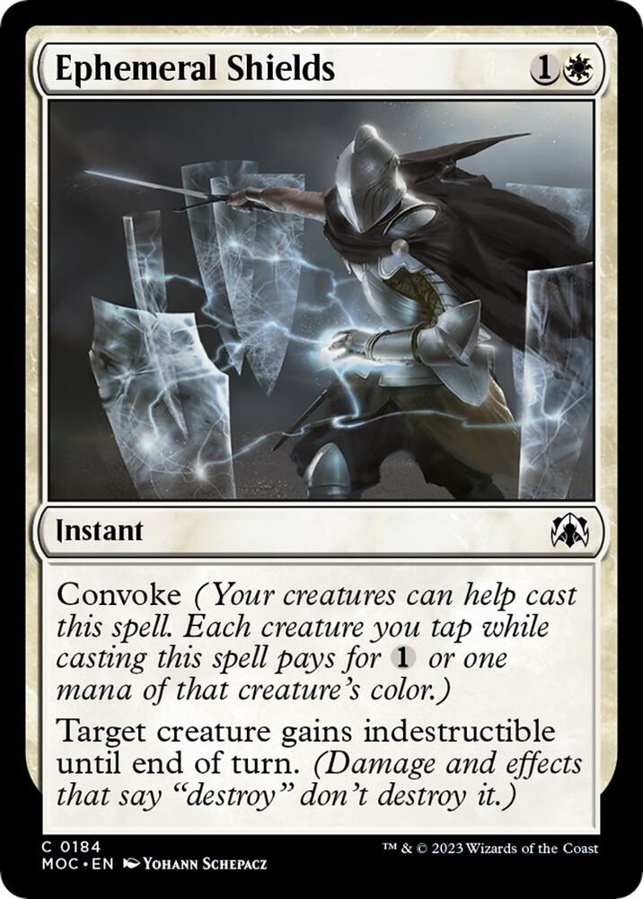 Ephemeral Shields 184 card from Commander: March of the Machine
