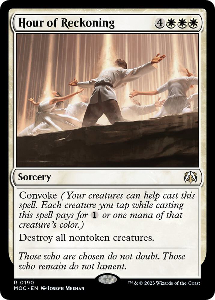 Hour of Reckoning 190 card from Commander: March of the Machine