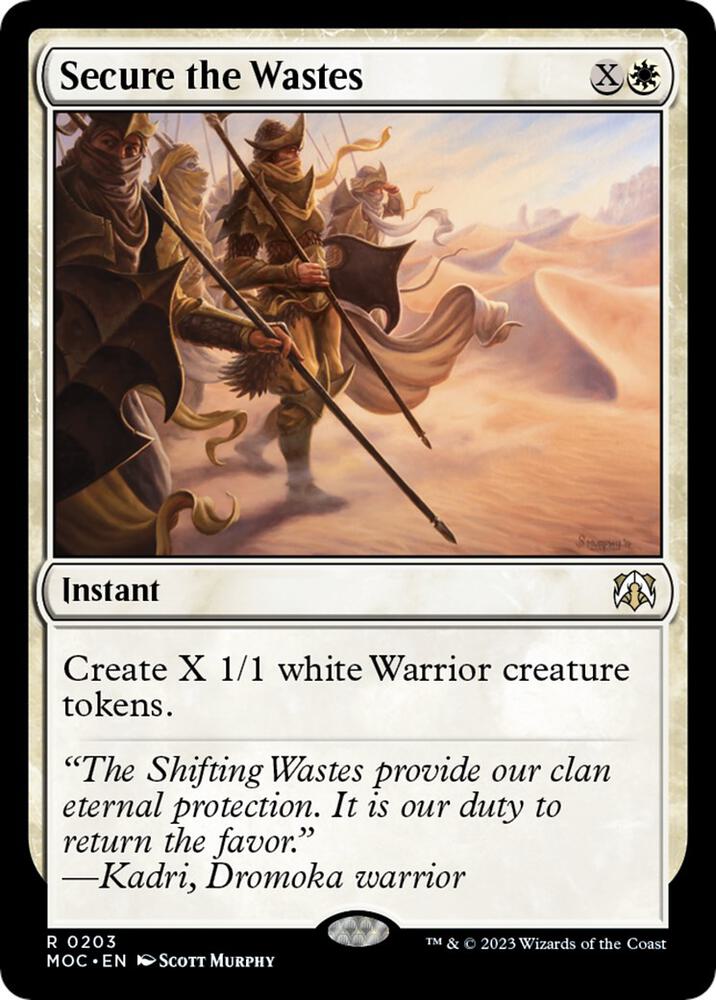 Secure the Wastes 203 card from Commander: March of the Machine