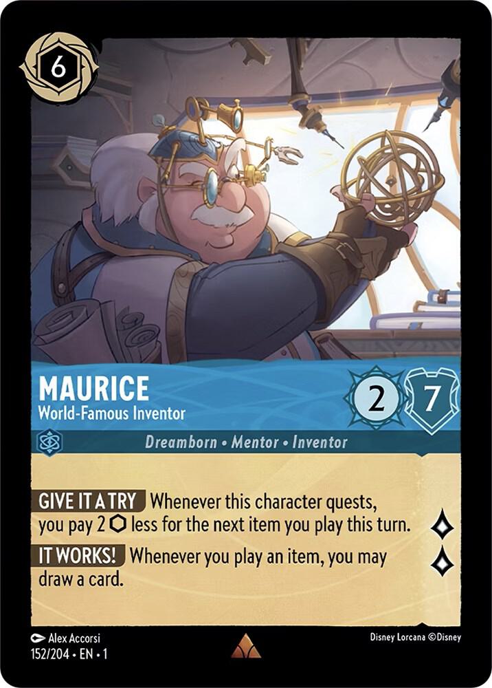 Maurice - World-Famous Inventor 152/204 card from The First Chapter