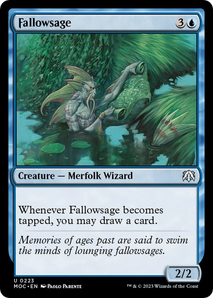 Fallowsage 223 card from Commander: March of the Machine