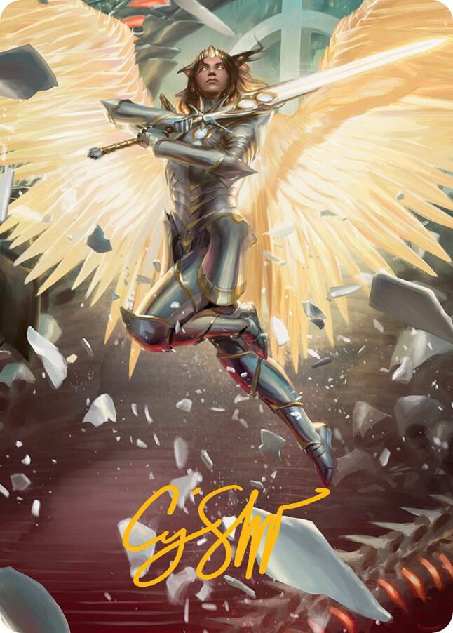 Archangel Elspeth Art Card (Gold-Stamped Signature) 1 card from Art Series: March of the Machine