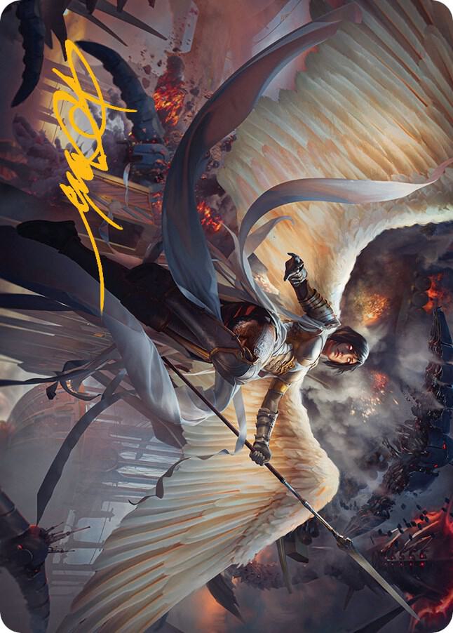 Serra Faithkeeper Art Card (Gold-Stamped Signature) 7 card from Art Series: March of the Machine