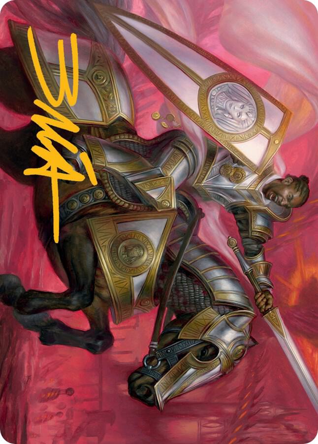 Sigiled Sentinel Art Card (Gold-Stamped Signature) 9 card from Art Series: March of the Machine