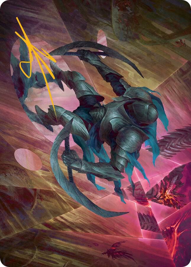 Xerex Strobe-Knight Art Card(Gold-Stamped Signature) 20 card from Art Series: March of the Machine