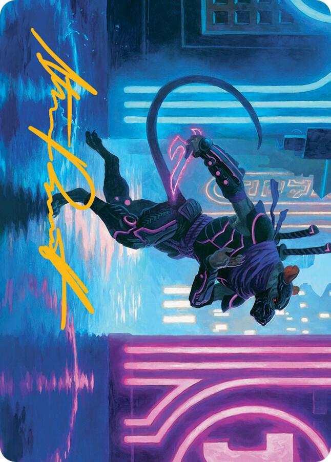 Nezumi Informant Art Card (Gold-Stamped Signature) 27 card from Art Series: March of the Machine