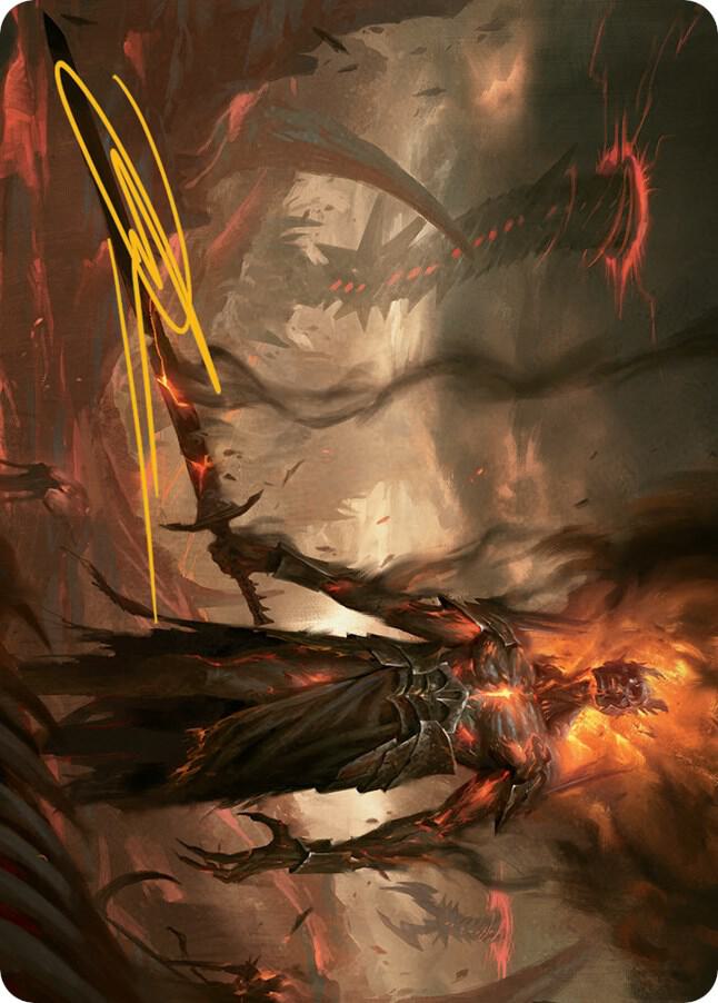 Ashen Reaper Art Card (Gold-Stamped Signature) 46 card from Art Series: March of the Machine