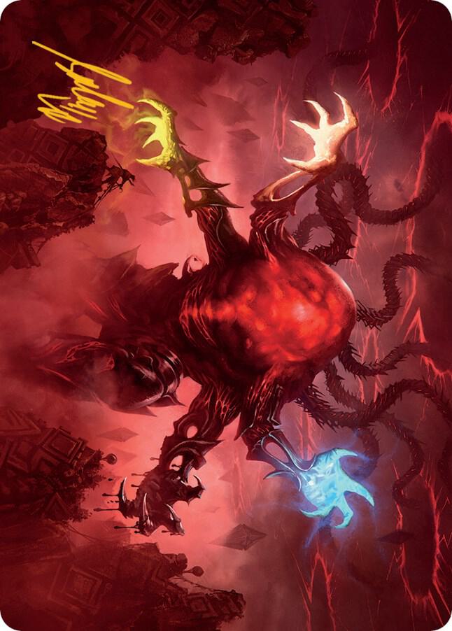 Omnath, Locus of All Art Card (51/81) (Gold-Stamped Signature) card from Art Series: March of the Machine