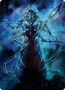 Heliod, the Warped Eclipse Art Card 60 card from Art Series: March of the Machine