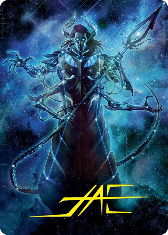 Heliod, the Warped Eclipse Art Card (Gold-Stamped Signature) 60 card from Art Series: March of the Machine