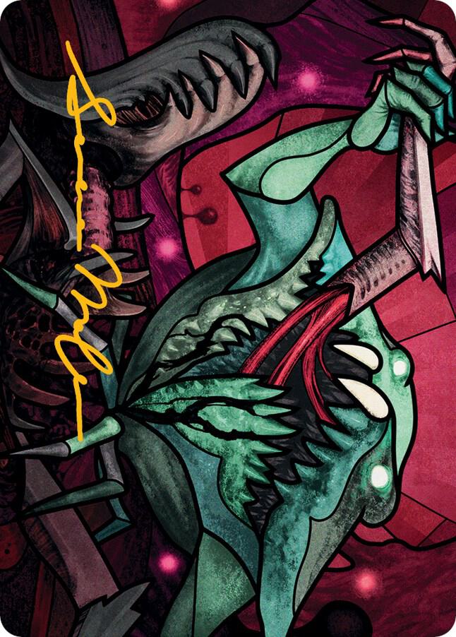 Yargle, Glutton of Urborg Art Card (Gold-Stamped Signature) 72 card from Art Series: March of the Machine