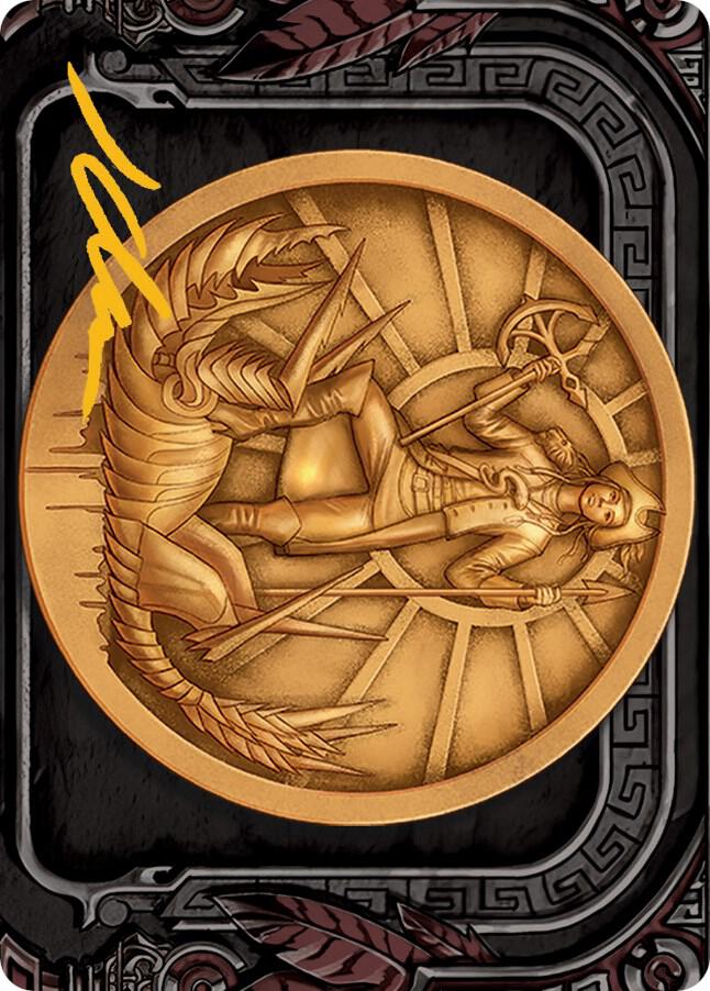 Captain Lannery Storm Art Card (Gold-Stamped Signature) 73 card from Art Series: March of the Machine