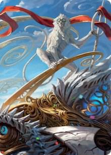 Ragavan, Nimble Pilferer Art Card 74 card from Art Series: March of the Machine