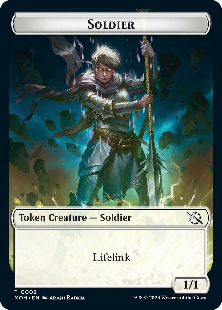 Soldier Token 2 card from March of the Machine