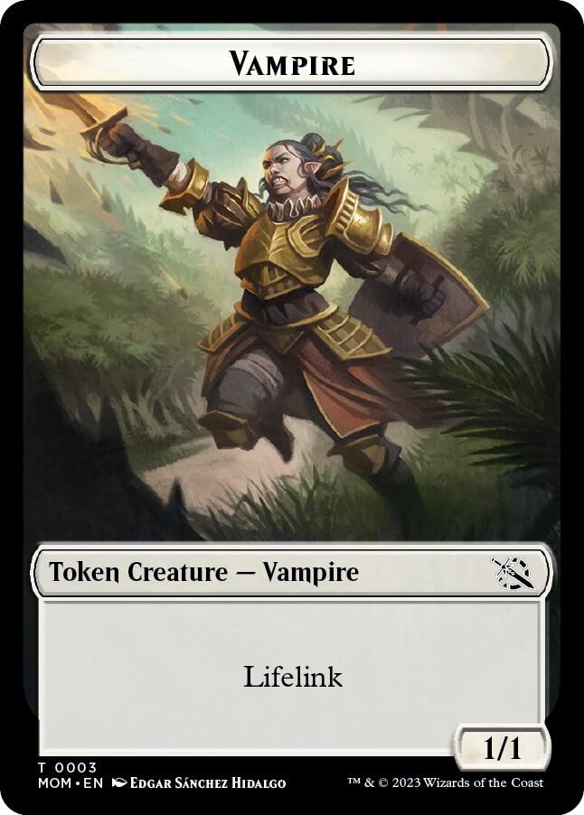 Vampire Token 3 card from March of the Machine