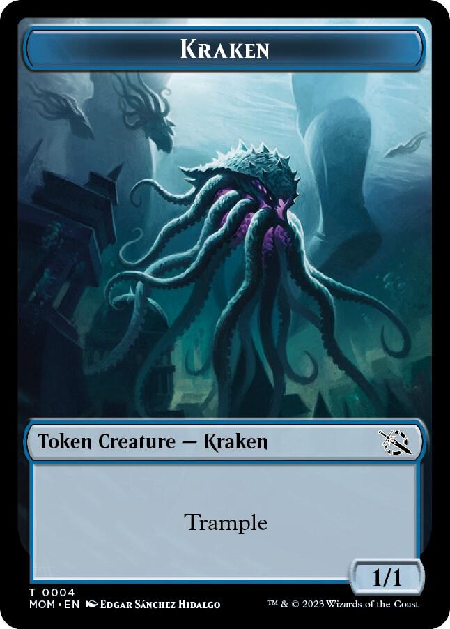 Kraken Token 4 card from March of the Machine