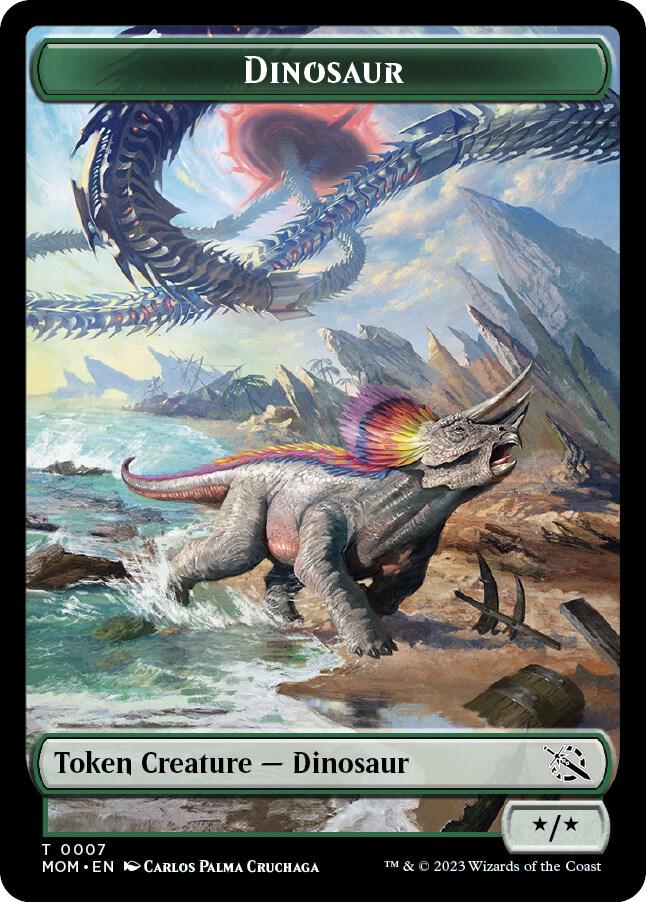Dinosaur Token 7 card from March of the Machine